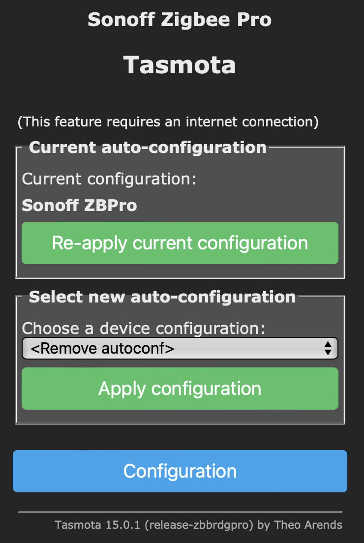 Configure for ZB Bridge