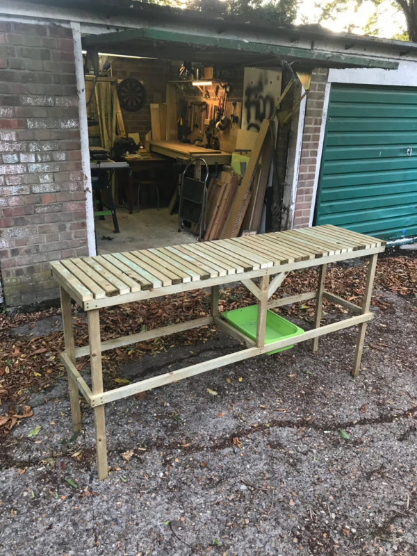 Greenhouse Potting Table