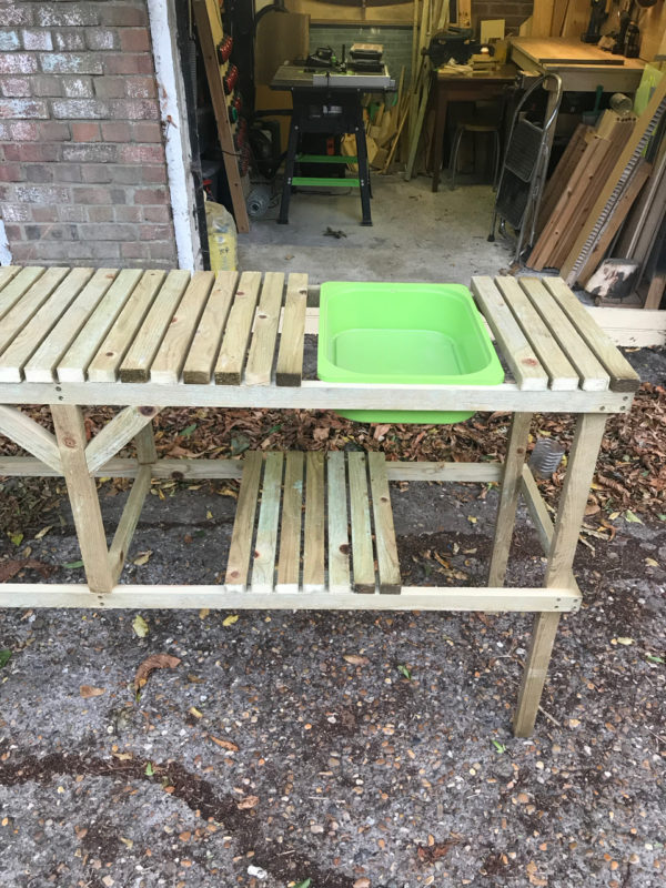 Greenhouse Potting Table