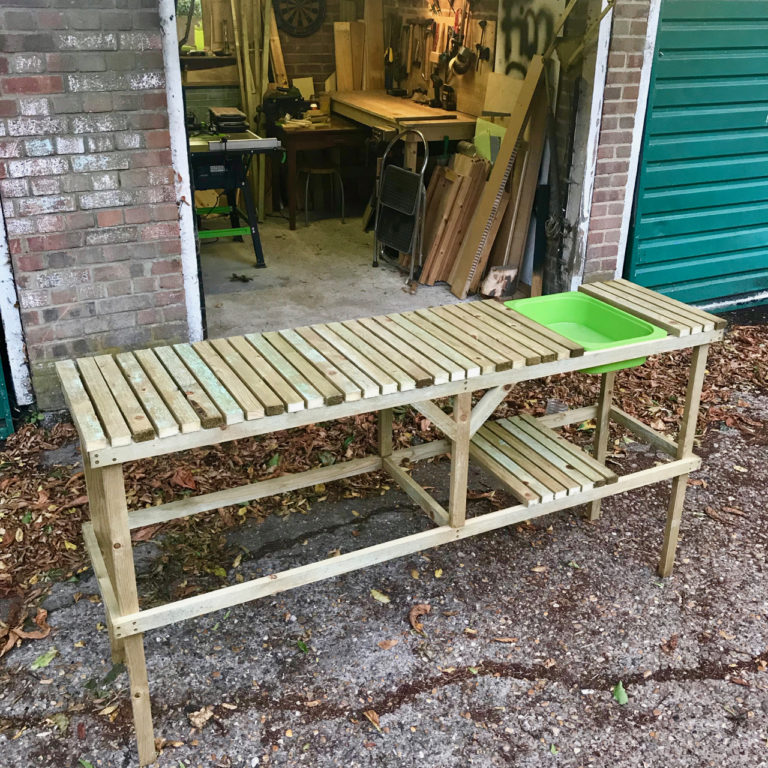 Greenhouse Potting Table